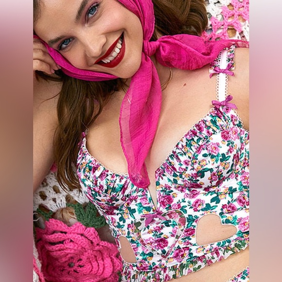 For Love and Lemons corset w/mesh hearts! Wear as top or lingerie!$119 S-M! NWT! - Picture 4 of 5